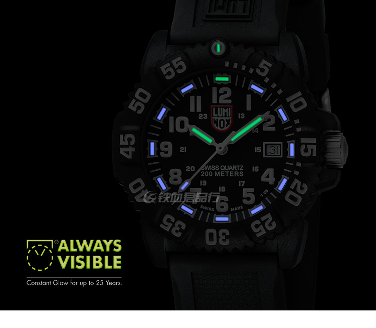 Luminox 雷美诺时 7051 海军海豹突击队夜光潜水军用手表