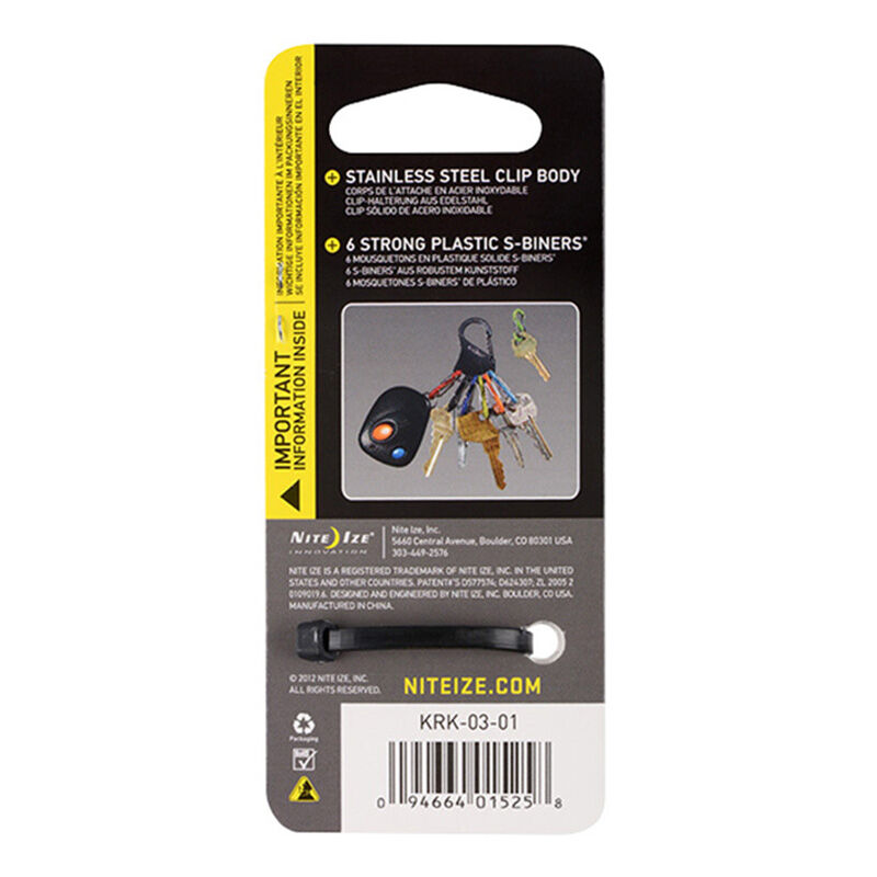 奈爱 凯乐钥匙扣配塑料8字扣 不锈钢钥匙扣登山扣 户外登山装备 君品